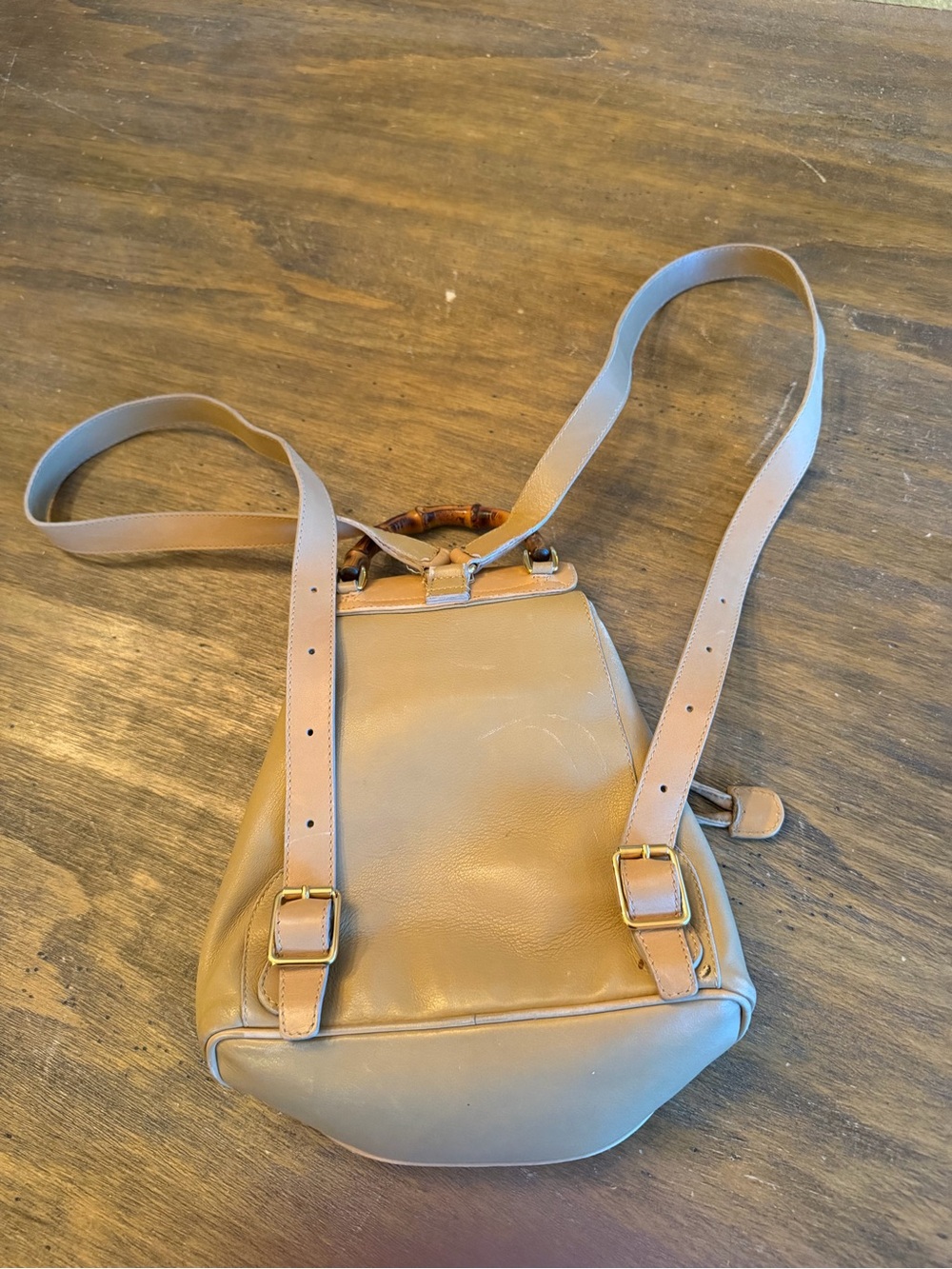 Vintage Gucci Bamboo Mini Drawstring Backpack - Picture 3 of 16